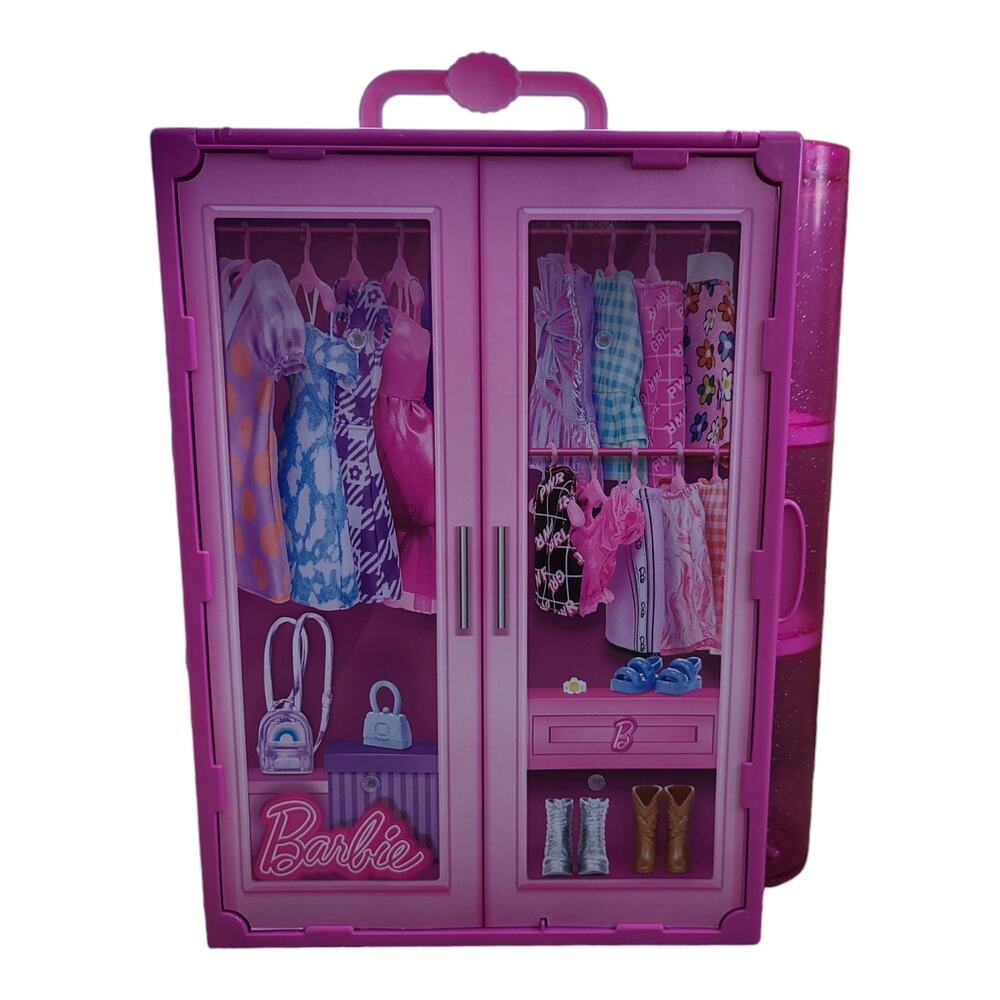 Empty 2024 Barbie Dream Closet Stool and Hangers No Accessories - Picture 7 of 11